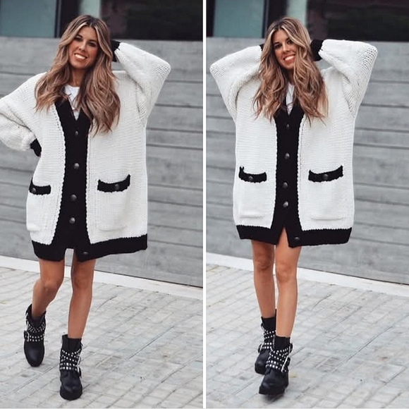 Zara Oversized Long Cardigan Size S - Picture 3 of 11